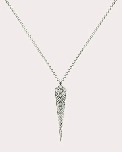 Statement Paris Women's Stairway M Rhodium-plated Sterling Silver Diamond Pendant Necklace In Silver
