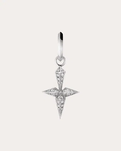 Statement Paris Women's Rockaway Rhodium-plated Sterling Silver Diamond Single Earring In Silver
