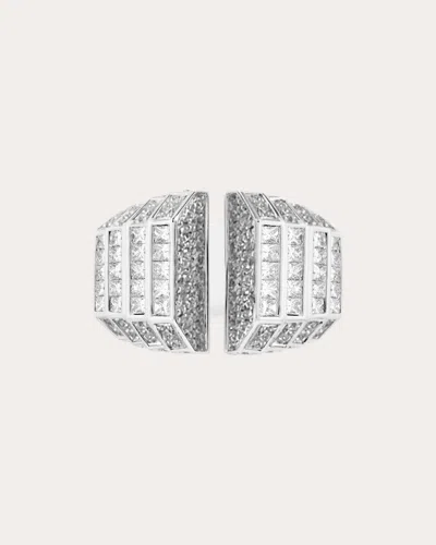 Statement Paris Women's Meaningful Rhodium-plated Sterling Silver Diamond Ring In Silver