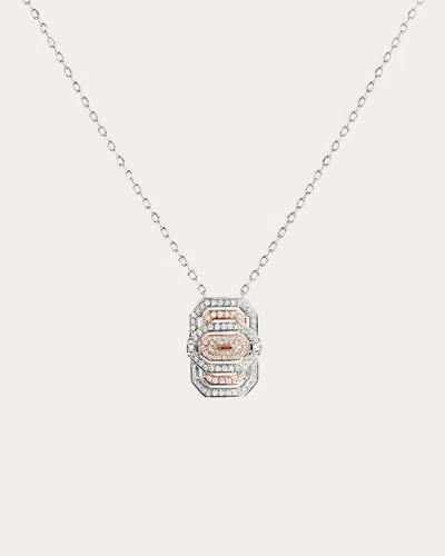 Statement Paris Women's My Way 18k Gold And Rhodium-plated Sterling Silver Diamond Pendant Necklace In Pink/silver