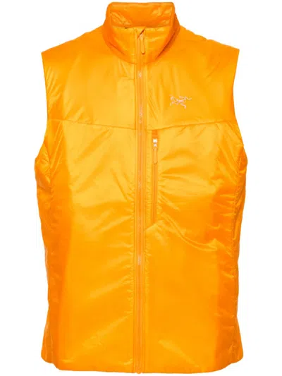 Shop Arc'teryx Orange Nuclei Insulated Climbing Vest