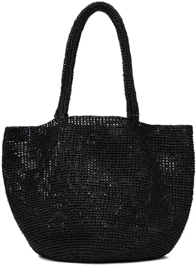Shop The Row Black Genevieve Tote In Black Ang