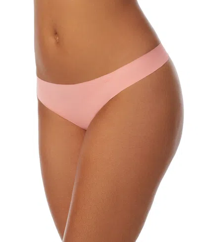 Shop Dkny Litewear Cut Anywear Logo Thong Underwear Dk5026 In Shell Pink