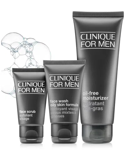 Shop Clinique 3-pc. For Men Daily Hydration Skincare Set In No Color