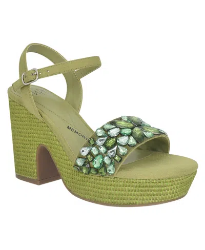 Shop Impo Women's Odely Embellished Platform Sandals In Kiwi