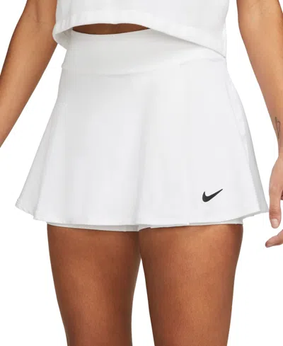 Shop Nike Women's Court Dri-fit Victory Skirt In White,black