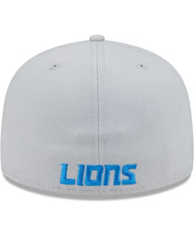 Shop New Era Men's  Blue Detroit Lions Gameday 59fifty Fitted Hat