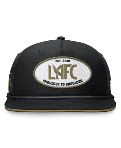 Shop Fanatics Men's  Black Lafc Iron Golf Snapback Hat