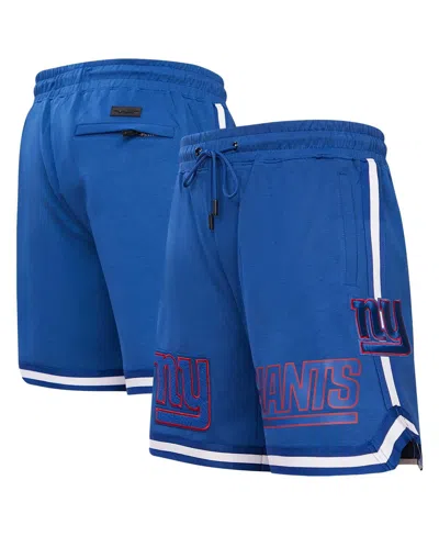 Pro Standard Men's  Royal New York Giants Classic Chenille Shorts In Royal