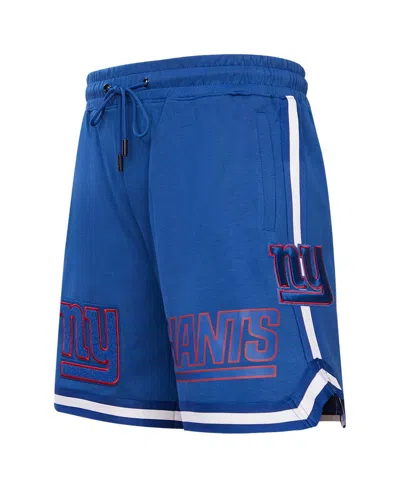 Pro Standard Men's  Royal New York Giants Classic Chenille Shorts In Royal