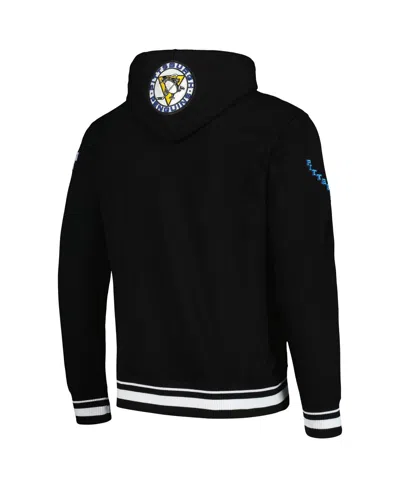Pro Standard Men's  Black Pittsburgh Penguins Retro Classic Fleece Pullover Hoodie In Black