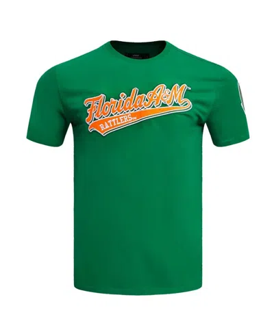 Shop Pro Standard Men's  Green Florida A&m Rattlers Script Tail T-shirt