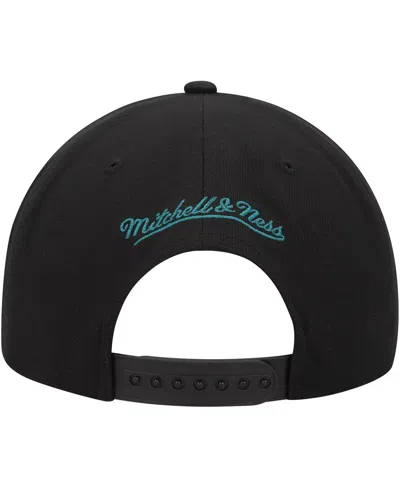 Mitchell & Ness Men's  Black San Jose Sharks Core Team Script 2.0 Snapback Hat In Black