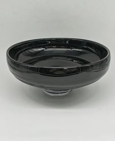 Shop Vivience 10.75"d Black Glass Centerpiece Bowl