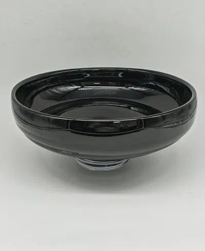 Vivience 10.75"d Black Glass Centerpiece Bowl In Black