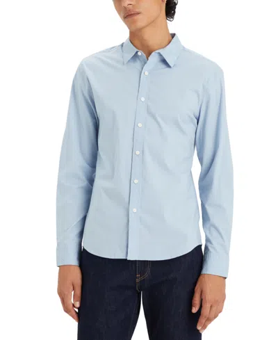 Shop Levi's Men's Battery Housemark Stretch Slim-fit Shirt In Soft Chamb