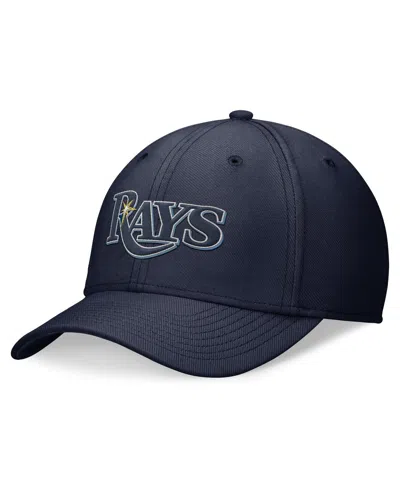 Shop Nike Men's  Navy Tampa Bay Rays Evergreen Performance Flex Hat