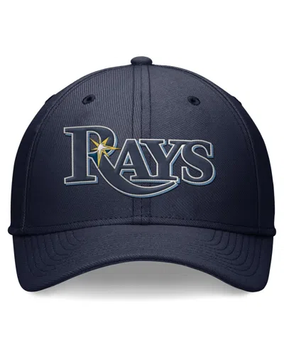 Shop Nike Men's  Navy Tampa Bay Rays Evergreen Performance Flex Hat