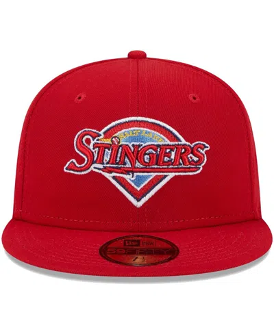 Shop New Era Men's  Red Salt Lake Bees Theme Nights Salt Lake Stingers 59fifty Fitted Hat