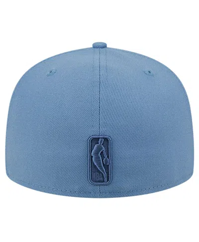 Shop New Era Men's  Blue Distressed Philadelphia 76ers Color Pack Faded Tonal 59fifty Fitted Hat