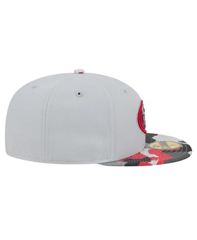 Shop New Era Men's  Gray San Francisco 49ers Active Camo 59fifty Fitted Hat