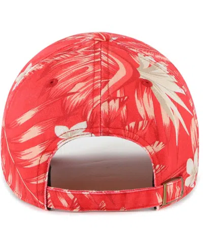 Shop 47 Brand Women's ' Scarlet San Francisco 49ers Tropicalia Clean Up Adjustable Hat
