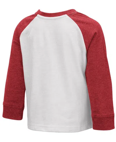Colosseum Toddlers Oklahoma Sooners Long Sleeve T-shirt In Crimson