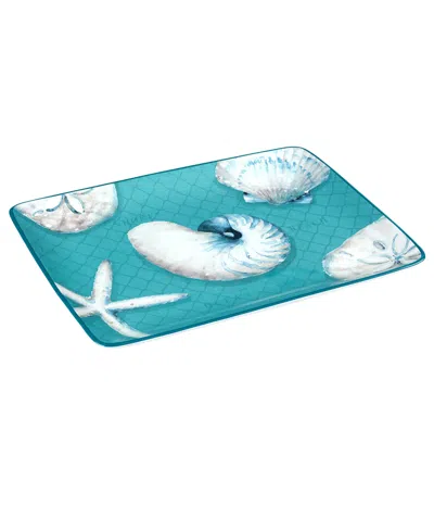 Shop Certified International Ocean View Rectangular Platter In Miscellaneous