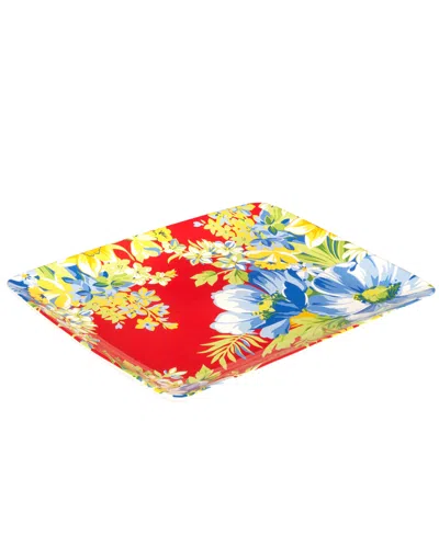 Shop Certified International Blossom Rectangular Platter In Miscellaneous