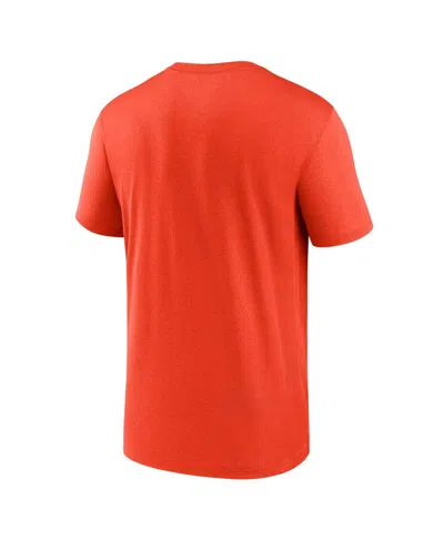Nike Orange Houston Astros Legend Fuse Large Logo Performance T-shirt In Orange
