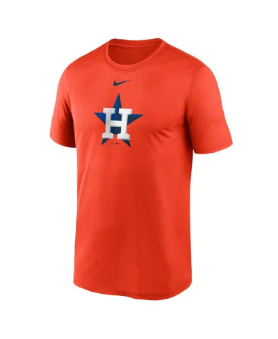 Shop Nike Men's  Orange Houston Astros Legend Fuse Large Logo Performance T-shirt