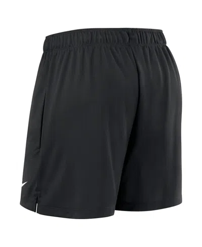 Nike Women's  Black Los Angeles Dodgers Authentic Collection Team Performance Shorts In Black