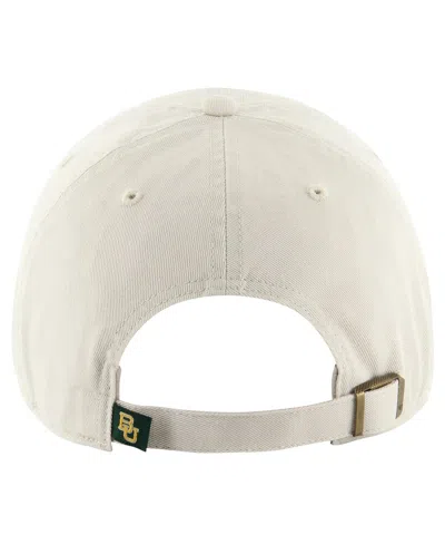 Shop 47 Brand Men's ' Cream Distressed Baylor Bears Vintage-like Clean Up Adjustable Hat