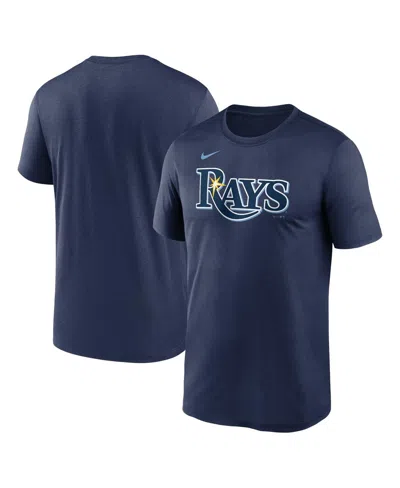 Nike Navy Tampa Bay Rays 2023 Postseason Authentic Collection Dugout T-shirt In Navy