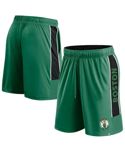 Shop Fanatics Men's  Kelly Green Boston Celtics Game Winner Defender Shorts