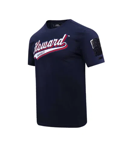 Pro Standard Men's  Navy Howard Bison Script Tail T-shirt In Navy