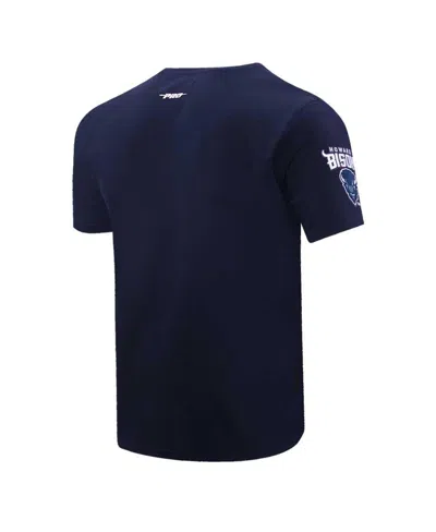 Pro Standard Men's  Navy Howard Bison Script Tail T-shirt In Navy