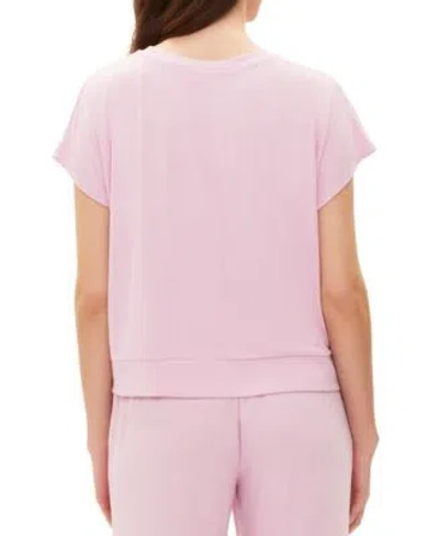 Shop Gap Body Womens Ribbed Short Sleeve Pajama Top Drawstring Pajama Pants In Oatmeal