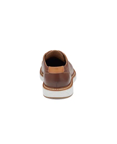 Johnston & Murphy Johnston Murphy Hodges Plain Toe Oxford Casual Lace Up Shoe In Tan Full Grain