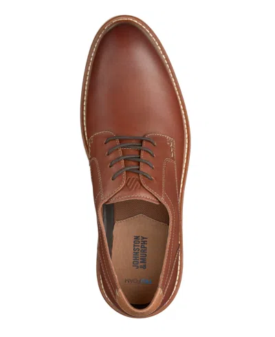 Johnston & Murphy Johnston Murphy Hodges Plain Toe Oxford Casual Lace Up Shoe In Tan Full Grain