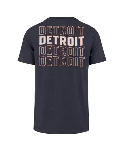 Shop 47 Brand Men's ' Navy Distressed Detroit Tigers Hang Back Franklin T-shirt