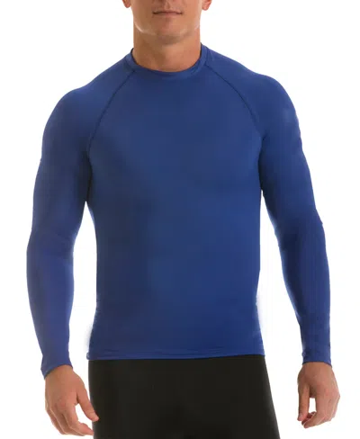 Instaslim Men's Power Mesh Compression Muscle T-shirt In Royal