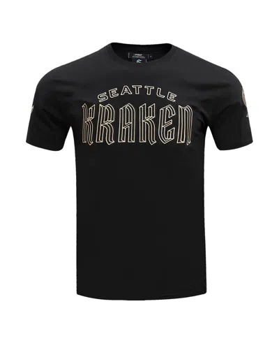 Shop Pro Standard Men's  Black Seattle Kraken Wordmark T-shirt