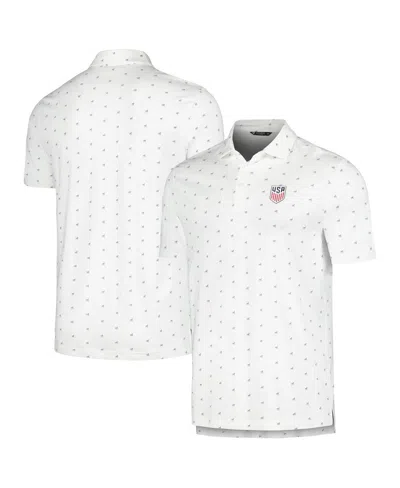 Shop Levelwear Men's  White Usmnt Rover Polo Shirt