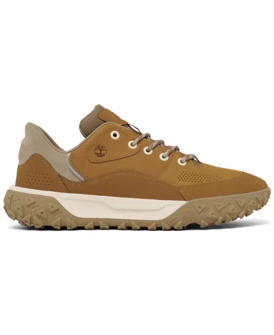 Shop Timberland Men's Greenstride Motion 6 Leather Low Hiking Boots From Finish Line In Wheat Nubuck