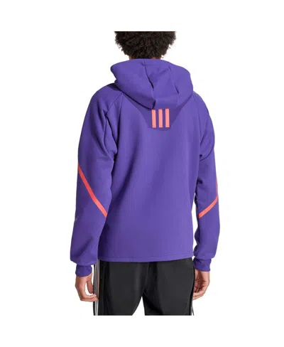 Shop Adidas Originals Men's Adidas Purple Orlando City Sc 2024 Anthem Travel Full-zip Jacket