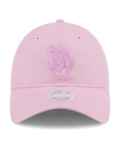 Shop New Era Women's  Pink Boston Celtics Colorpack Tonal 9twenty Adjustable Hat