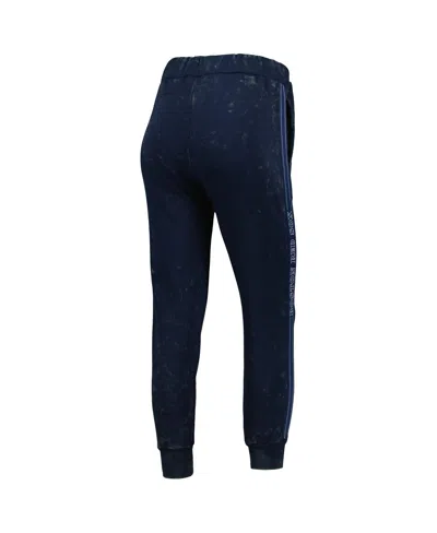 Shop The Wild Collective Women's  Navy Boston Red Sox Marble Jogger Pants