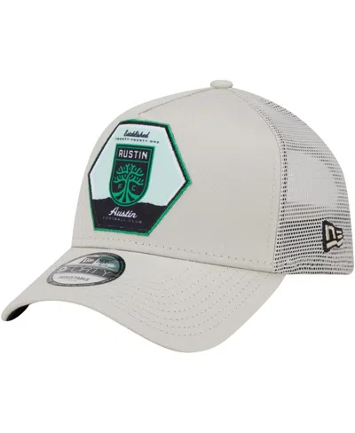 Shop New Era Men's  Cream Austin Fc Established Patch 9forty A-frame Trucker Adjustable Hat