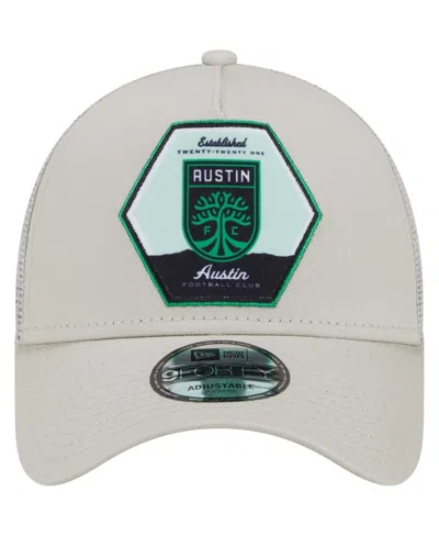 Shop New Era Men's  Cream Austin Fc Established Patch 9forty A-frame Trucker Adjustable Hat